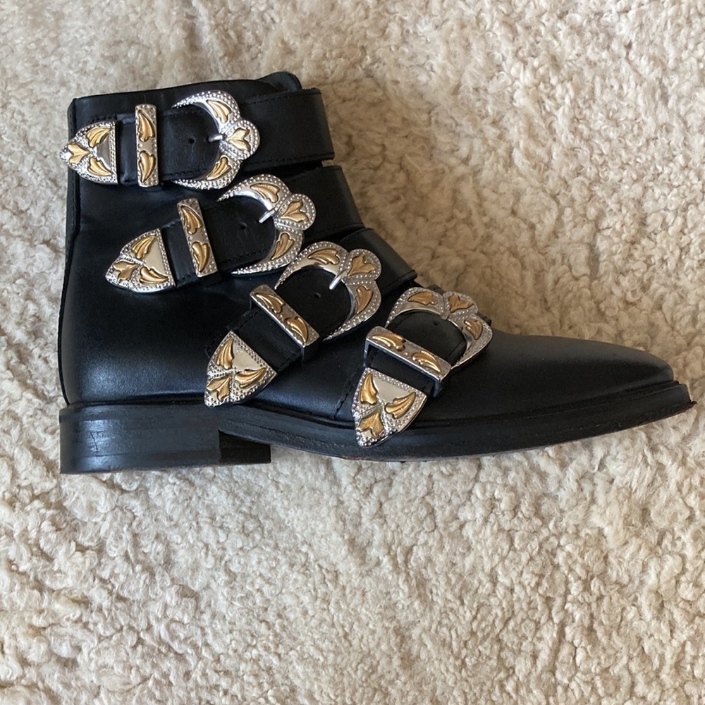 Maje buckle ankle boots. Size 37 European ( 7 US). Made in Portugal.